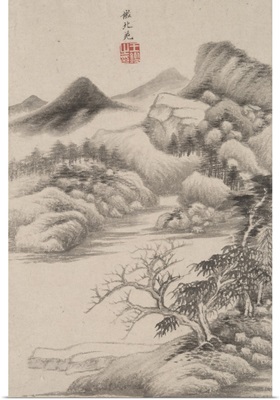 Landscape In The Style Of Various Old Masters In The Style Of Dong Yuan, 1669