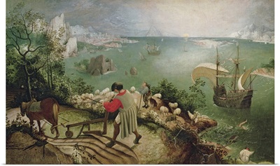 Landscape with the Fall of Icarus, c.1555