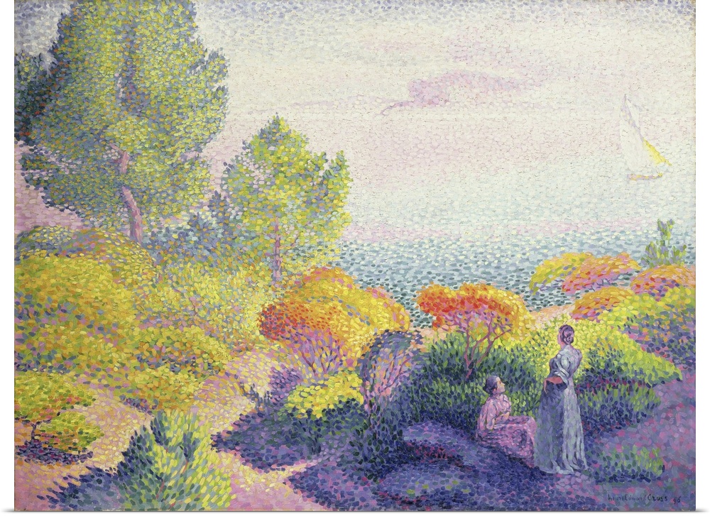 Landscape With Two Women, 1895 (Originally oil on canvas)