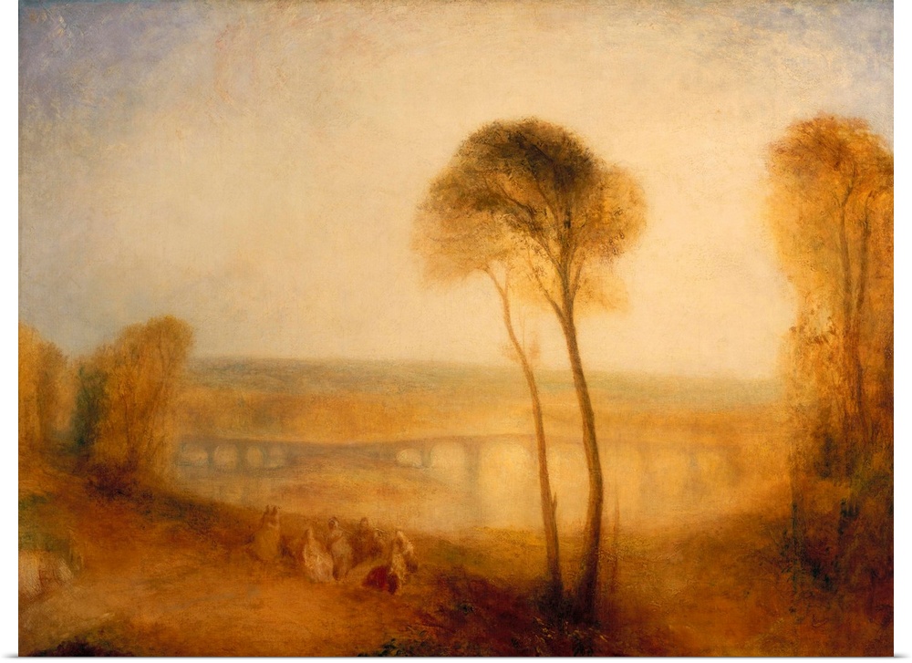 MFA212194 Credit: Landscape with Walton Bridges, c.1845 (oil on canvas) by Joseph Mallord William Turner (1775-1851)Privat...
