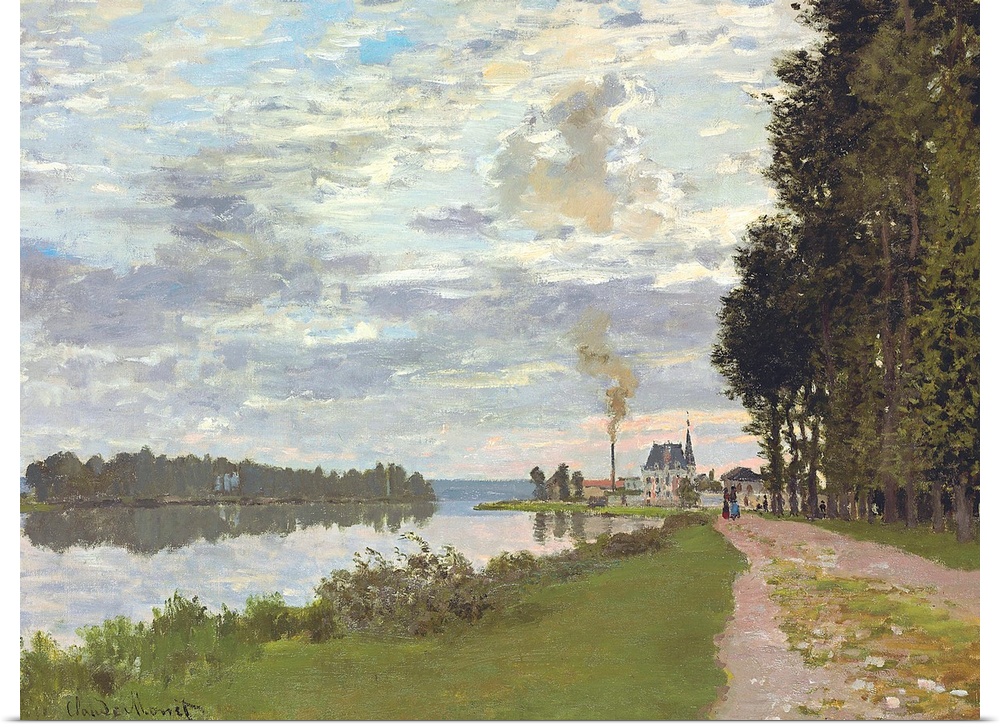 Le Promenade d'Argenteuil, 1872, oil on canvas.  By Claude Monet (1840-1926).