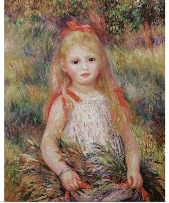 Little Girl Carrying Flowers, or The Little Gleaner, 1888