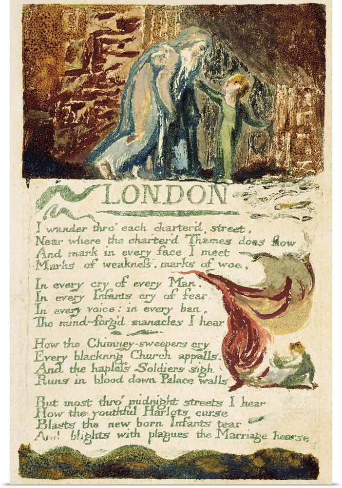 'London', plate 38 from 'Songs of Experience', 1794