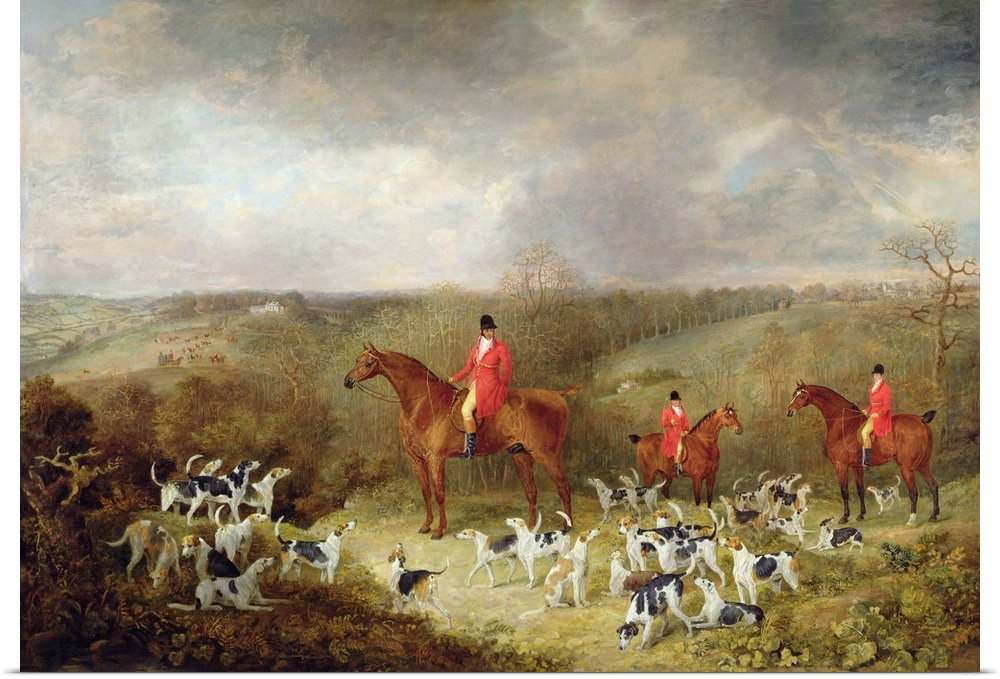 Lord Glamis and his Staghounds, 1823 (oil on canvas) by Wolstenholme, Dean I (1757-1837) Yale Center for British Art, Paul...