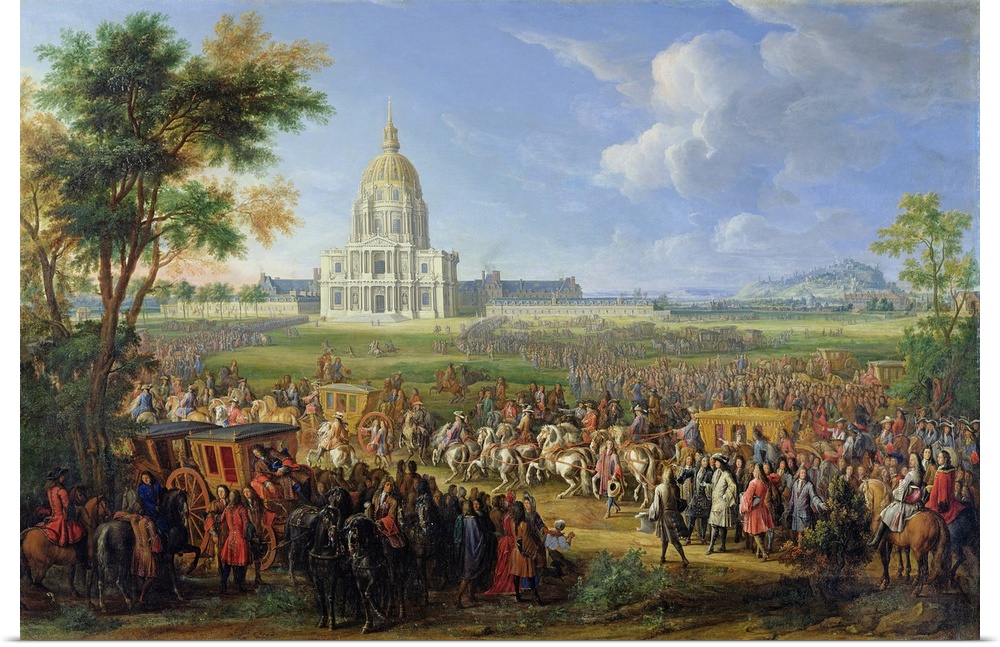 Vue de l'Eglise des Invalides que Louis XIV et sa Suite Viennent Visiter;