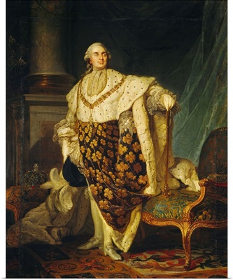 Louis XVI (1754-93) King of France in Coronation Robes, 1777