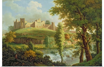 Ludlow Castle with Dinham Weir, from the South-West, c.1765-69