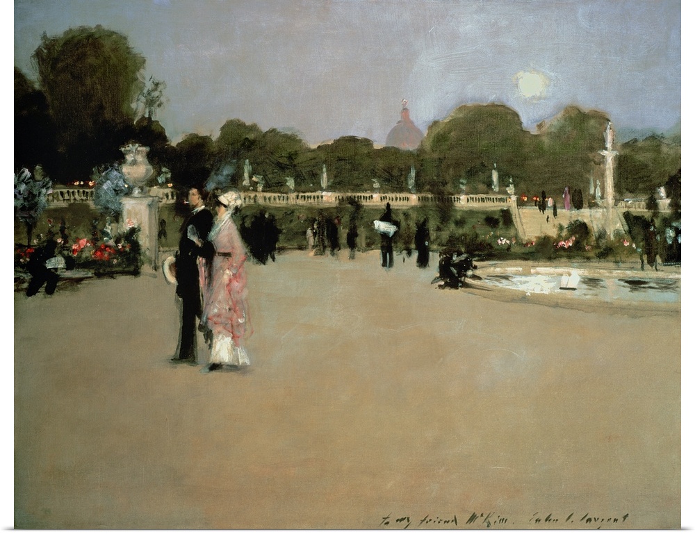 SSI55066 Credit: Luxembourg Gardens at Twilight by John Singer Sargent (1856-1925)Minneapolis Institute of Arts, MN, USA/ ...