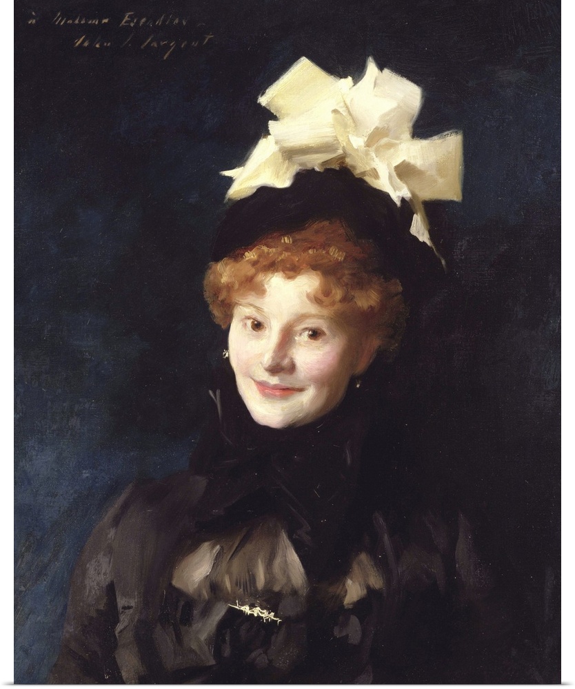 CLK339997 Credit: Madame Escudier, 1882-85 (oil on canvas) by John Singer Sargent (1856-1925)Sterling