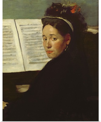 Mademoiselle Marie Dihau (1843-1935) At The Piano, C.1869-72