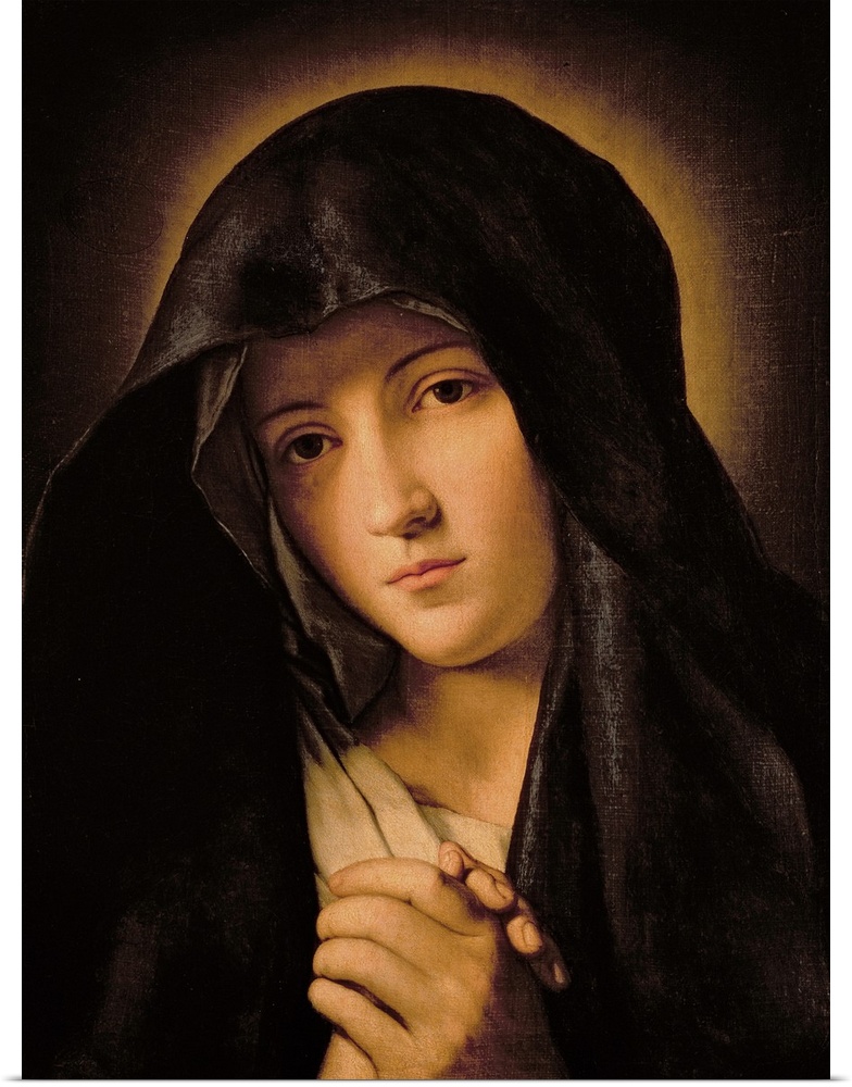 XAM77183 Madonna  by Sassoferrato, Il (Giovanni Battista Salvi) (1609-85); oil on canvas; Private Collection; Italian, out...