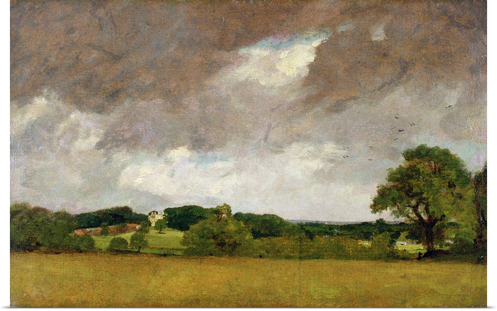 BAG175688 Credit: Malvern Hall from the South-West, 1809 (oil on paper) by John Constable (1776-1837) Bristol City Museum ...