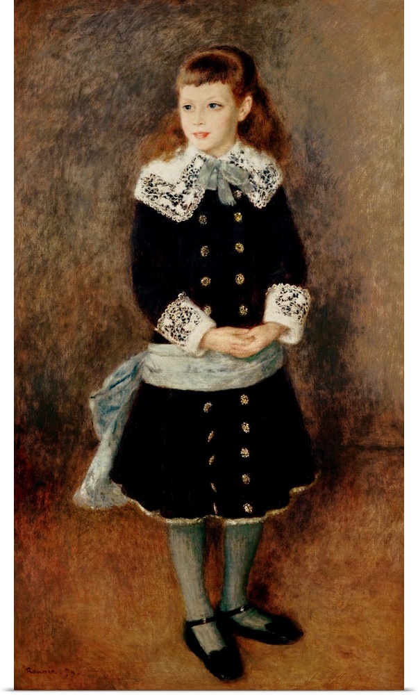 XIR18946 Marthe Berard, 1879 (oil on canvas)  by Renoir, Pierre Auguste (1841-1919); 128x75 cm; Museu de Arte, Sao Paulo, ...