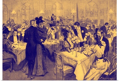 Members Of High Society At The Waldorf Hotel, 1896