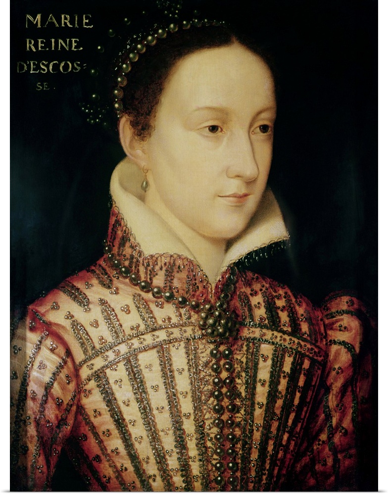 BAL2880 Miniature of Mary Queen of Scots, c.1560 (oil on panel)  by Clouet, Francois (c.1510-72) (follower of); Victoria