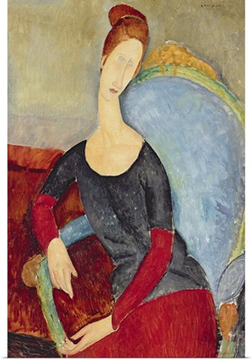 Mme Hebuterne in a Blue Chair, 1918
