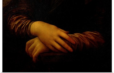 Mona Lisa, detail of her hands, c.1503-06