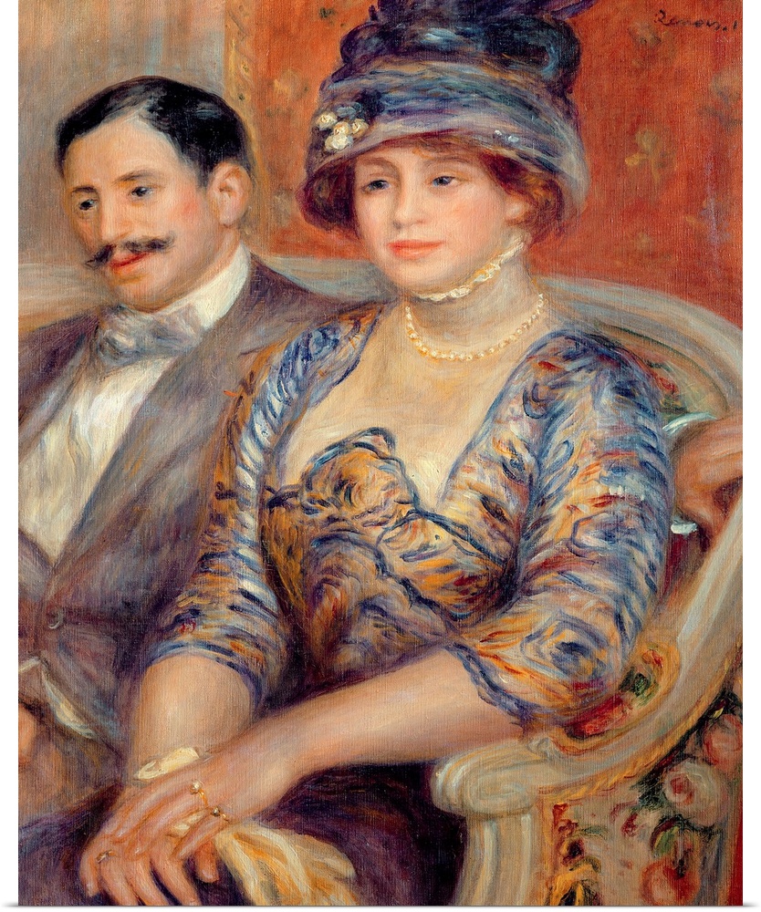 XIR27904 Monsieur et Madame Bernheim de Villers, 1910 (oil on canvas)  by Renoir, Pierre Auguste (1841-1919); 81x65.5 cm; ...