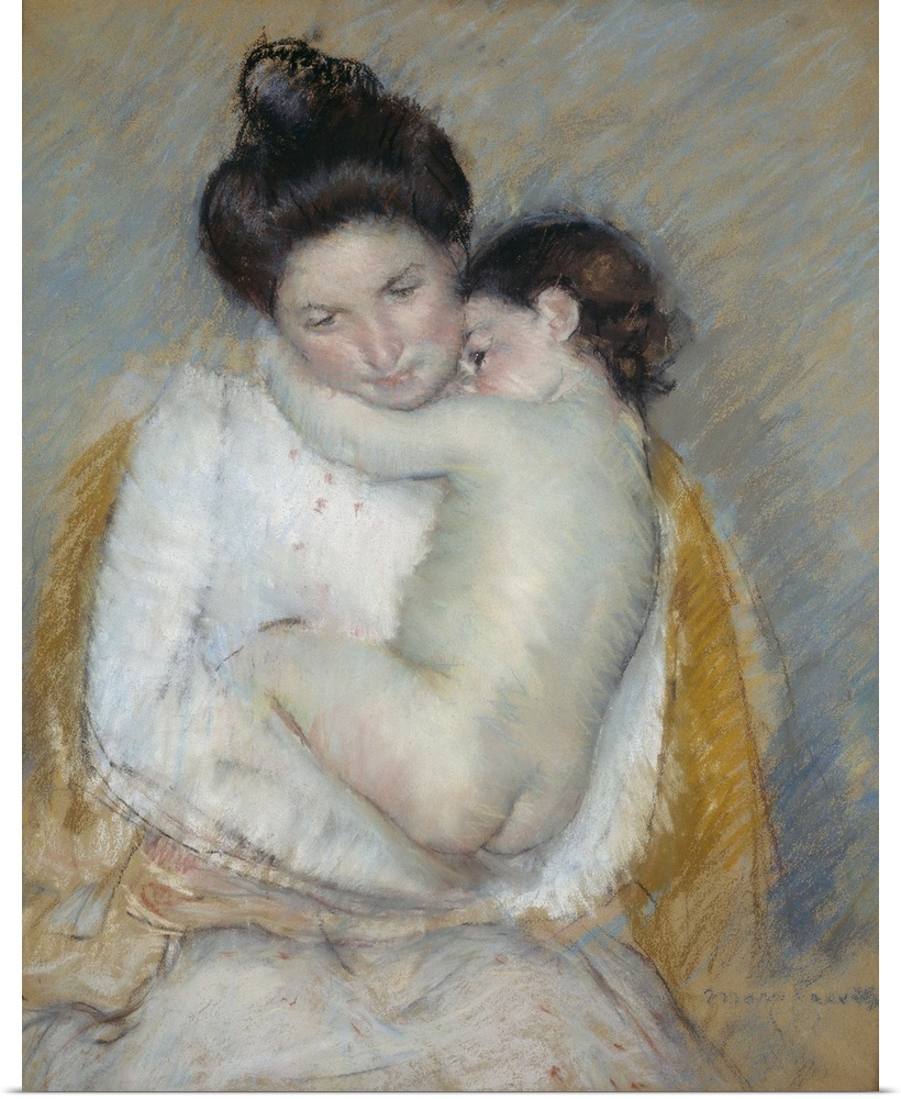 Mother and Child, c.1900, pastel on paper.