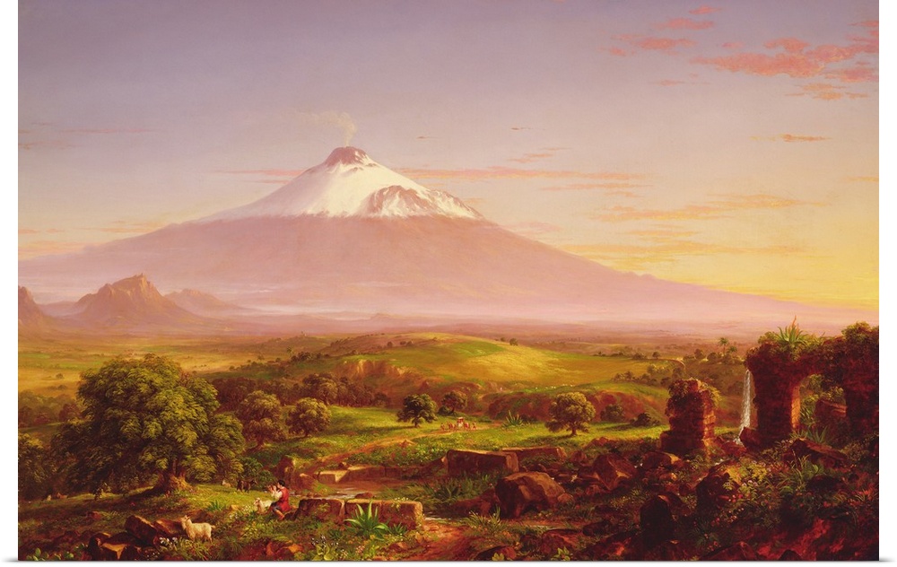 Mount Etna, 1842, oil on canvas.  By Thomas Cole (1801-1848).