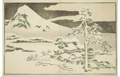 Mount Fuji in Winter, from The Picture Book of Realistic Paintings of Hokusai, c.1814