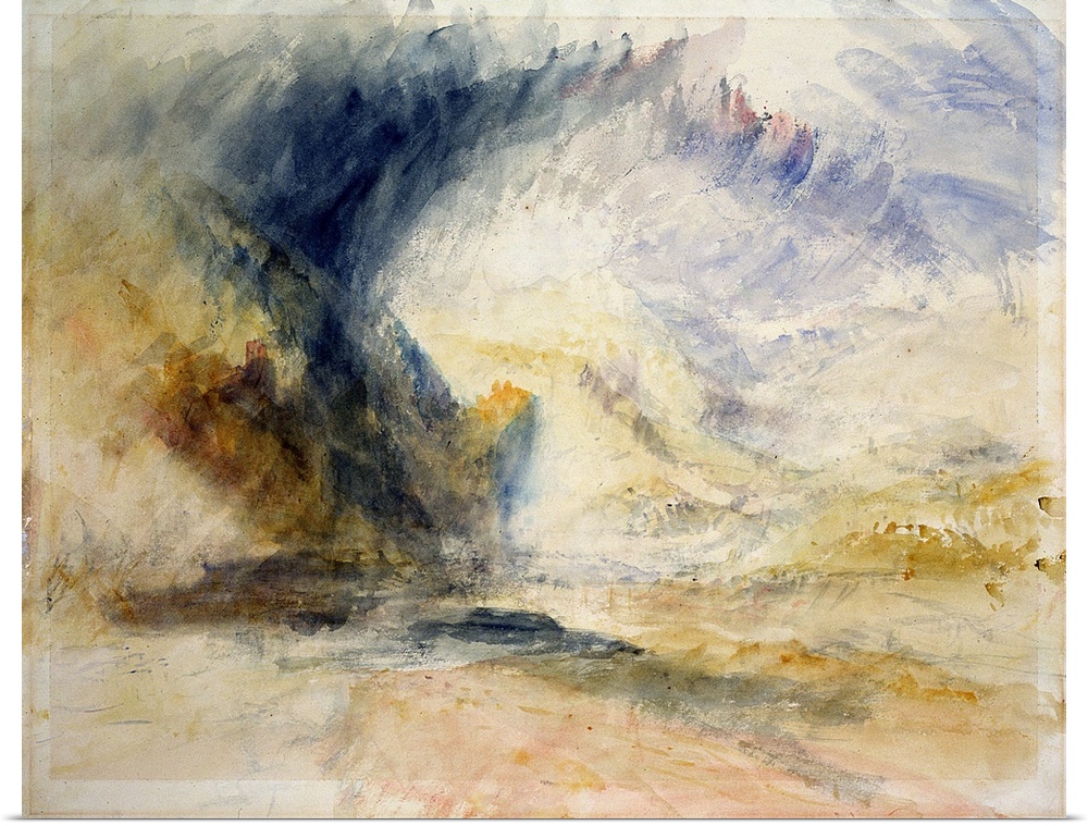 Mount St Gothard (w/c on paper) by Joseph Mallord William Turner (1775-1851)Leeds Museums and Galleries (City Art Gallery)...