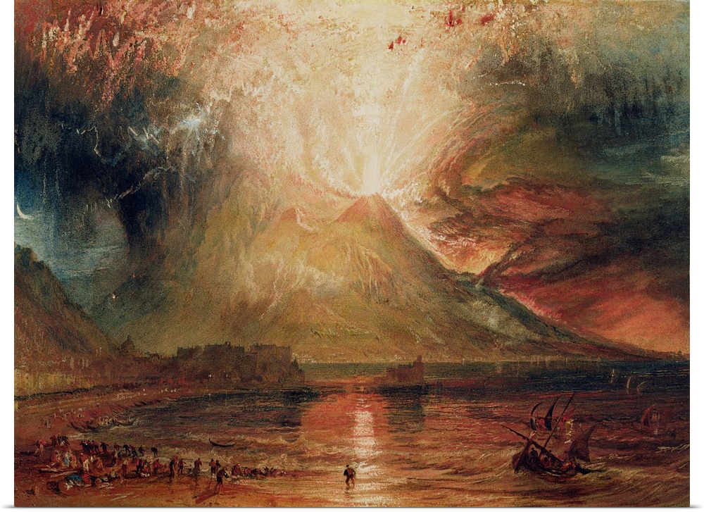 XYC144698 Mount Vesuvius in Eruption, 1817 (w/c on paper)  by Turner, Joseph Mallord William (1775-1851); watercolour on p...