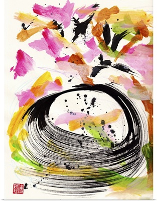 Mozart Ode To Love Floral Ink Abstraction, 2021