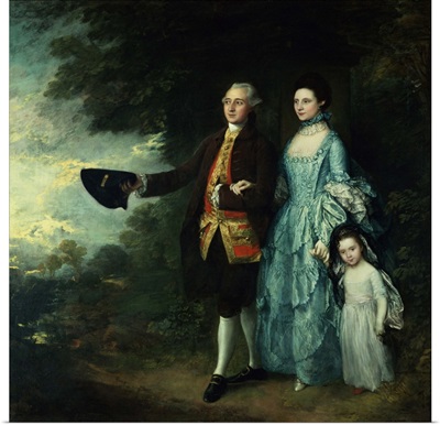 Mr. And Mrs. George Byam And Their Eldest Daughter, Selina, C.1764