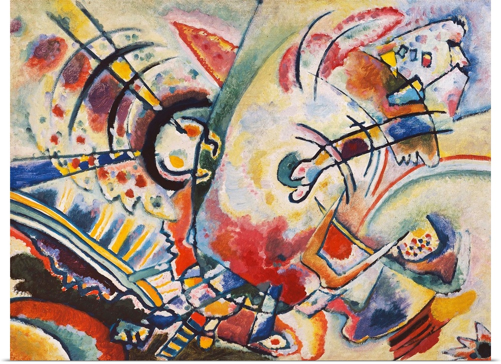 Non-objective, 1910 by Kandinsky, Wassily (1866-1944)