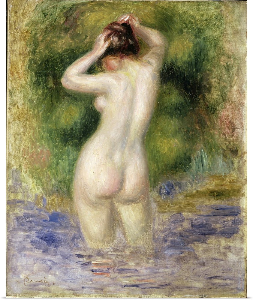 Nude Wading, 1880 (Originally oil on canvas)