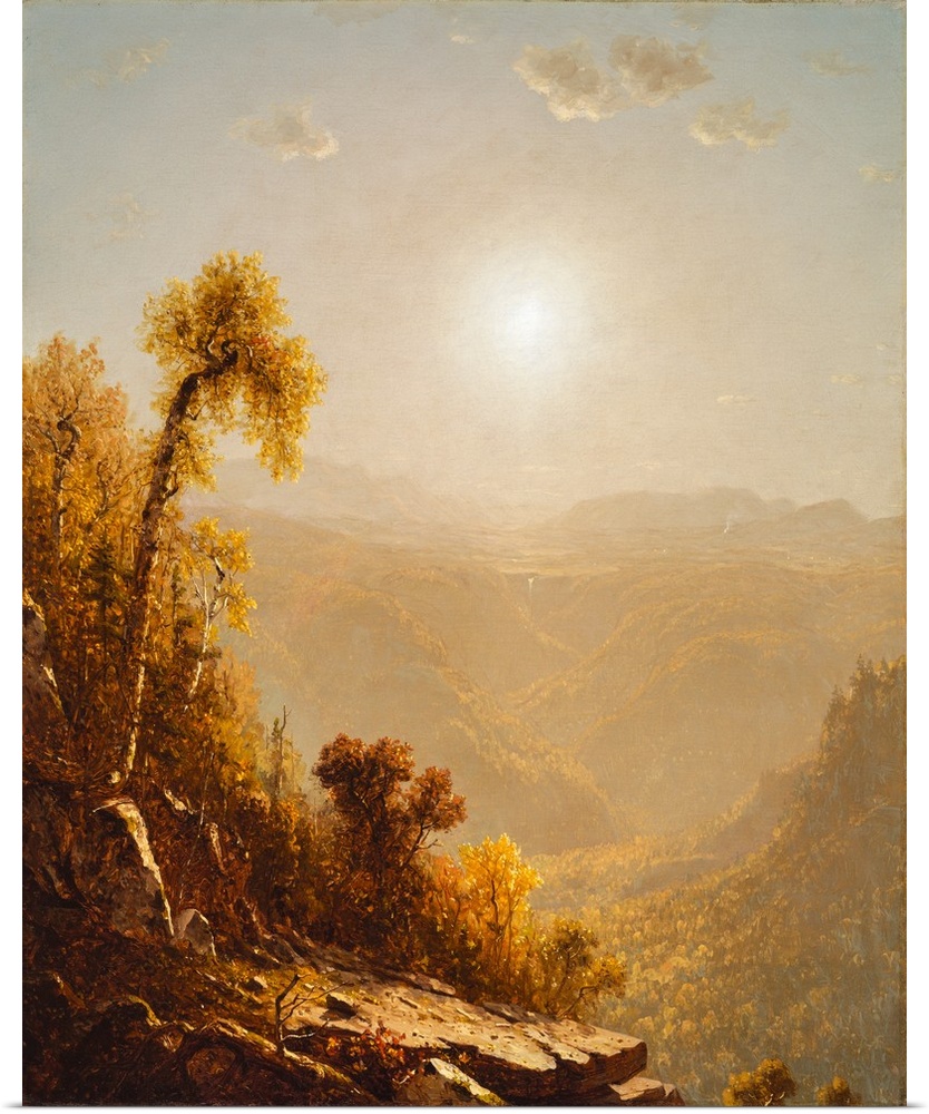October in the Catskills, 1880, oil on canvas.  By Sanford Robinson Gifford (1823-80).