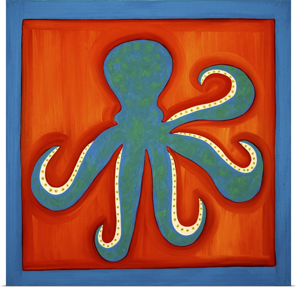 Octopus, 1998. Originally oil on linen.