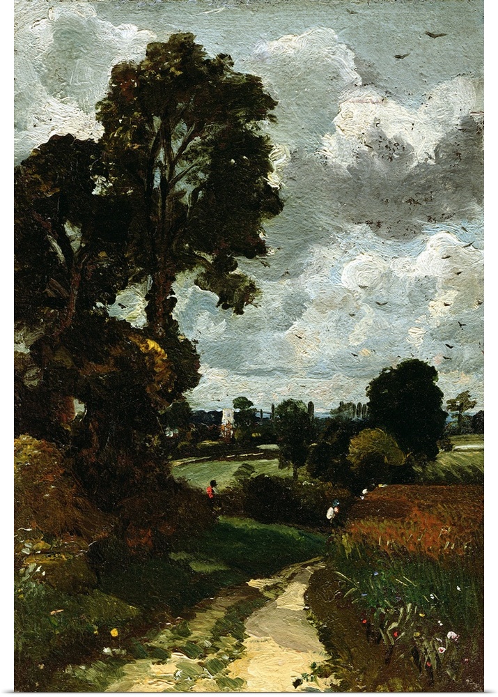CH15791 Credit: Oil Sketch of Stoke-by-Nayland by John Constable (1776-1837)Private Collection/ Photo  Christie's Images/ ...