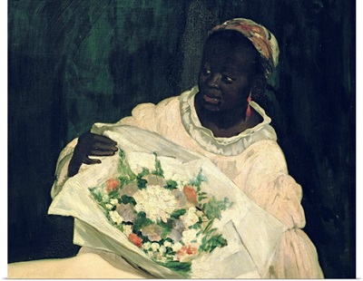 Olympia, detail of the black servant, 1863