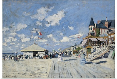 On The Beach At Trouville, 1870