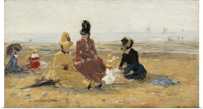 On The Beach, Trouville, 1887
