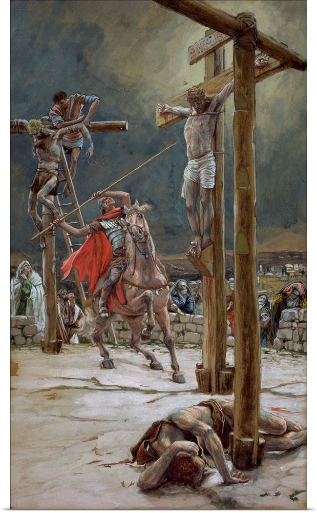 One of the Soldiers with a Spear Pierced His Side, illustration for 'The Life of Christ'