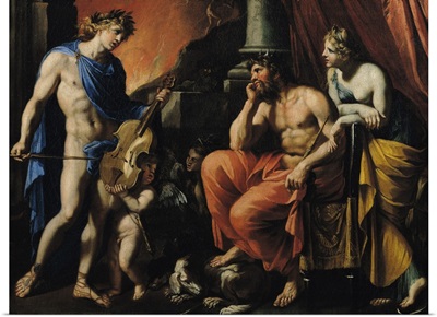 Orpheus before Pluto and Persephone