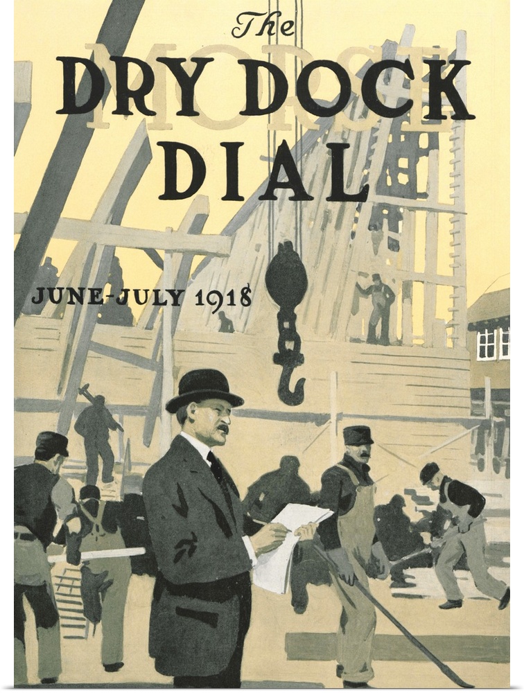'Our New Dry Dock', front cover of the 'Morse Dry Dock Dial', June-July 1918