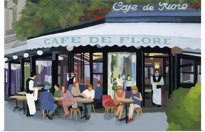 Paris Cafe And Garcon And Guests, 2015