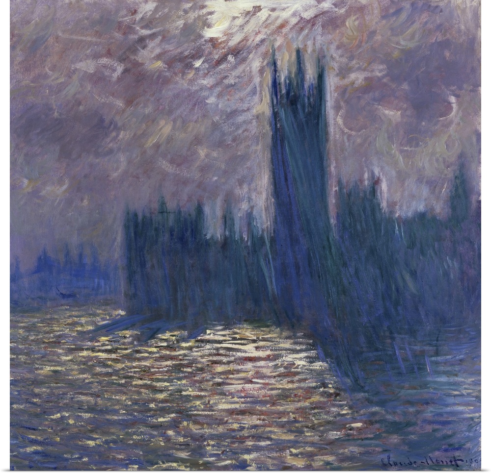 Parliament, Reflections On The Thames, 1905