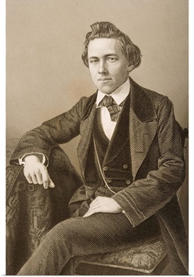 Paul Charles Morphy (1837-84) engraved by D.J. Pound from a photograph