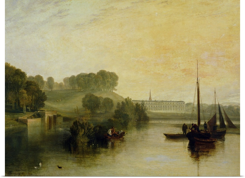 BAL75927 Petworth, Sussex, the Seat of the Earl of Egremont: Dewy Morning, 1810 (oil on canvas)  by Turner, Joseph Mallord...