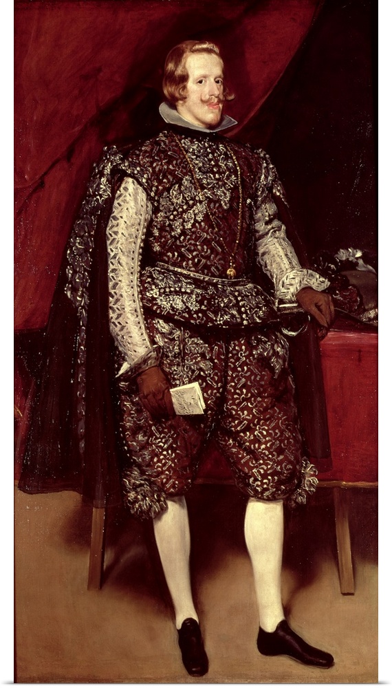 BAL30755 Philip IV (1605-65) of Spain in Brown and Silver, c.1631-2 (oil on canvas)  by Velazquez, Diego Rodriguez de Silv...