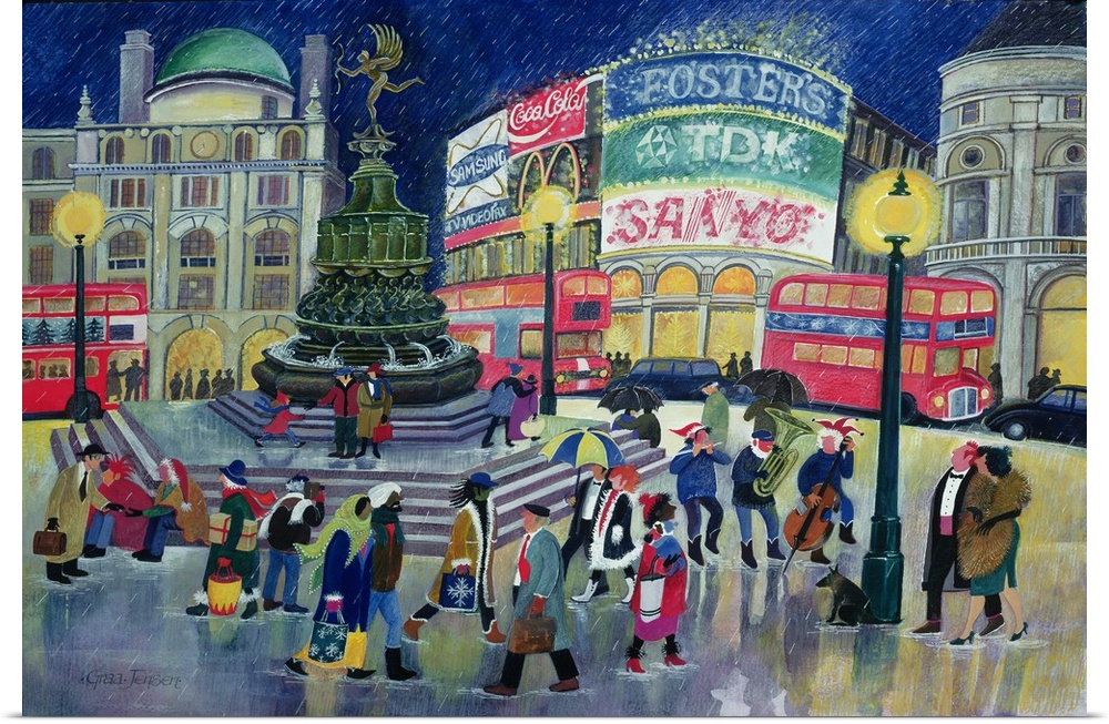 Piccadilly by Lisa Graa Jensen, watercolor and gouache on paper.