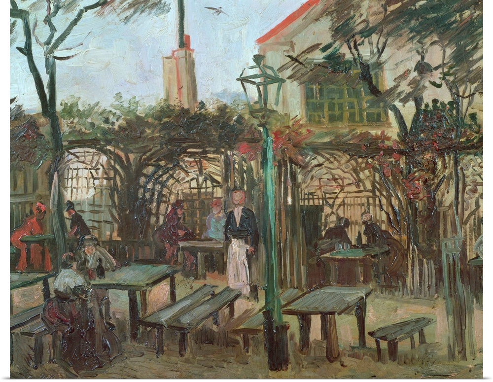 Pleasure Gardens at Montmartre, 1886 (oil on canvas) by Gogh, Vincent van (1853-90) Musee d'Orsay, Paris, France; Giraudon...