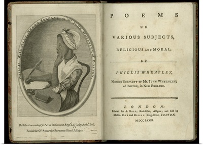 Poems On Various Subjects, Religious And Moral,  Phillis Wheatley, 1773