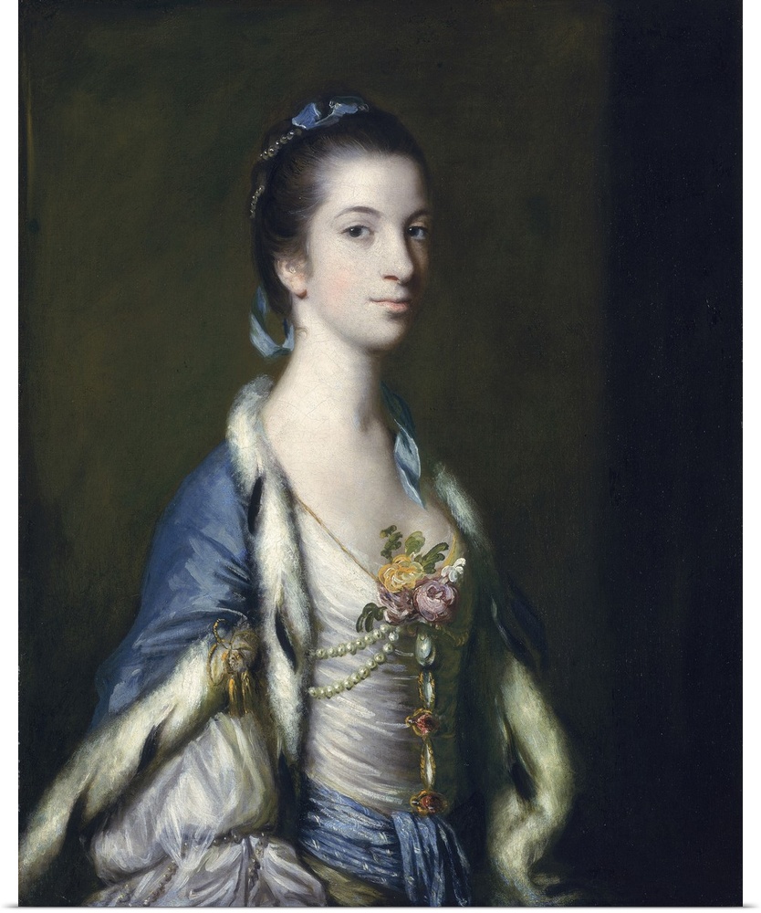 XKH150119 Portrait of a Lady, 1758 (oil on canvas) by Reynolds, Sir Joshua (1723-92)