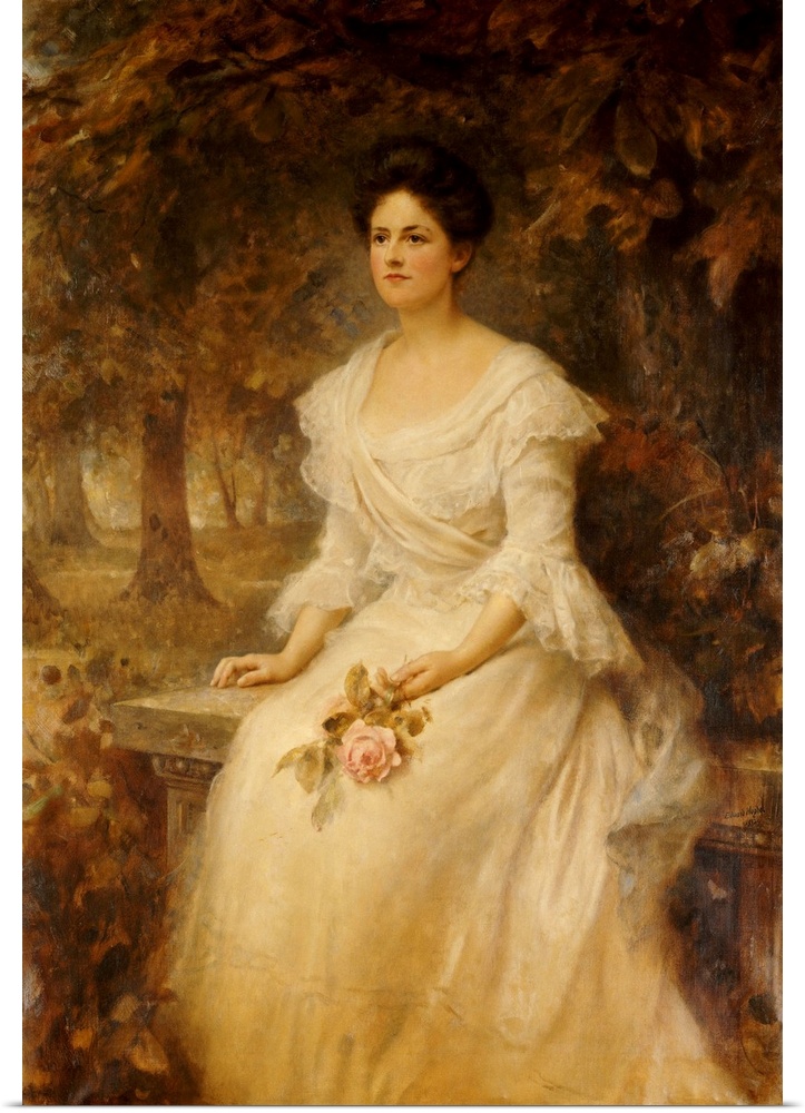 Portrait Of A Lady, 1902 (Originally oil on canvas)